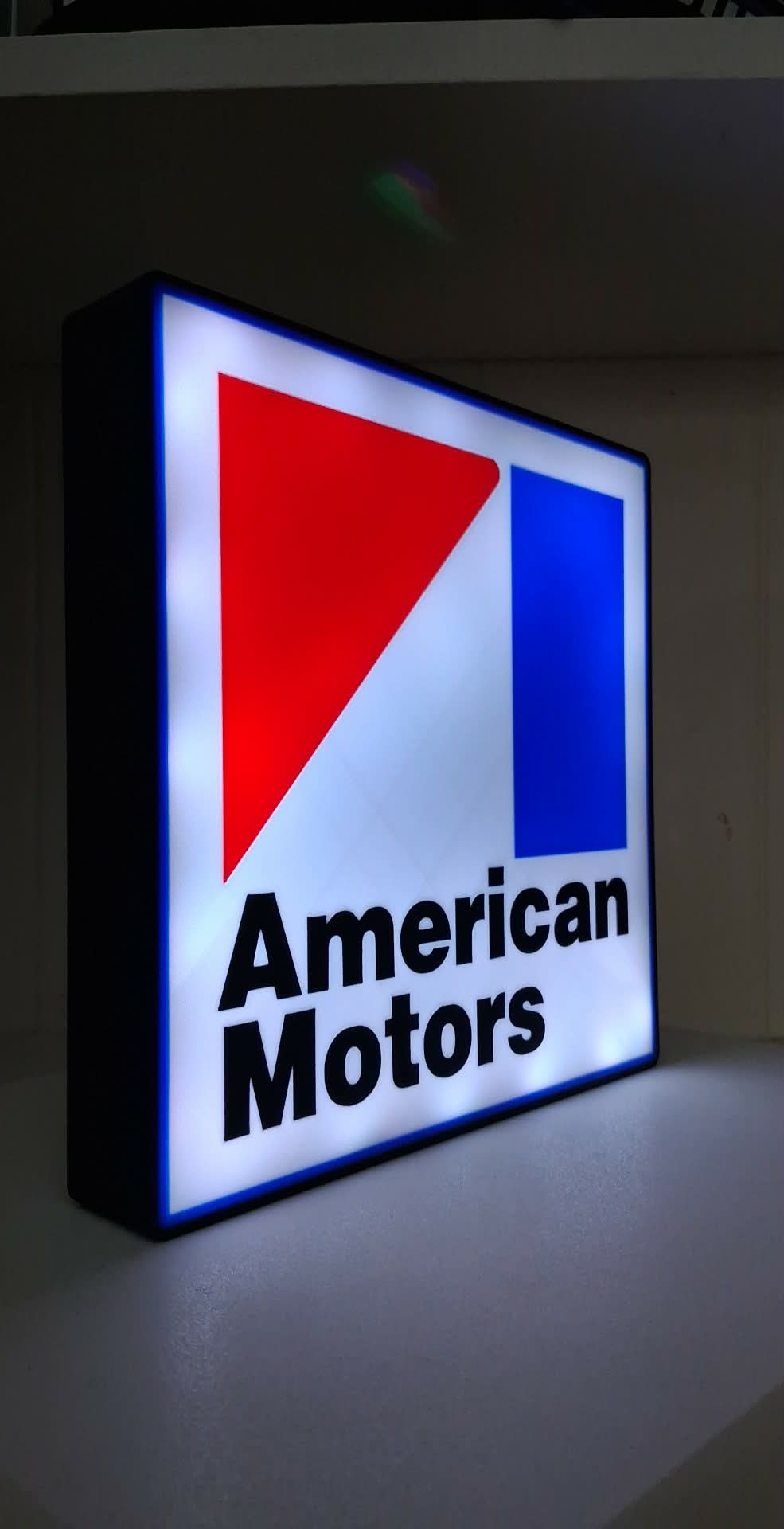 American Motors LED light box – custom 3D printed – Lit Layer Creations
